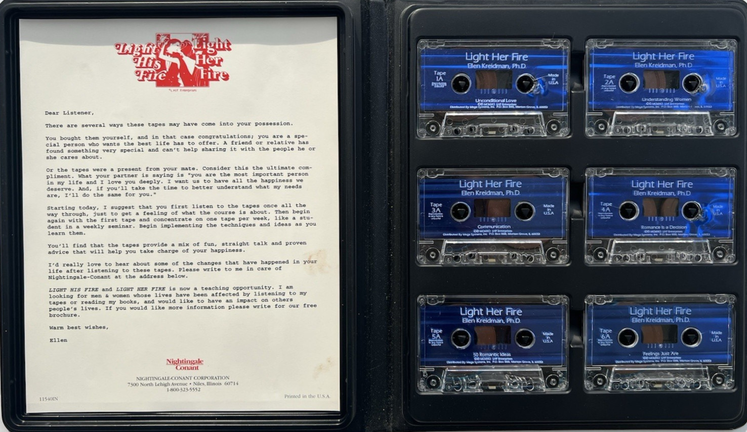 Light Her Fire by Ellen Freidman Audiobook on 6 Cassettes