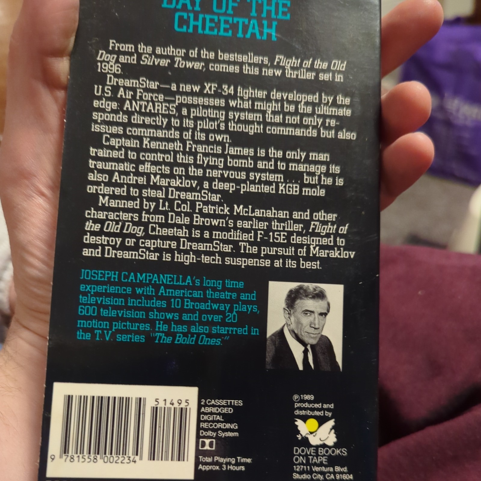 Day of the Cheetah by Dale Brown Read by Joseph Campanella Dove Books on Tape