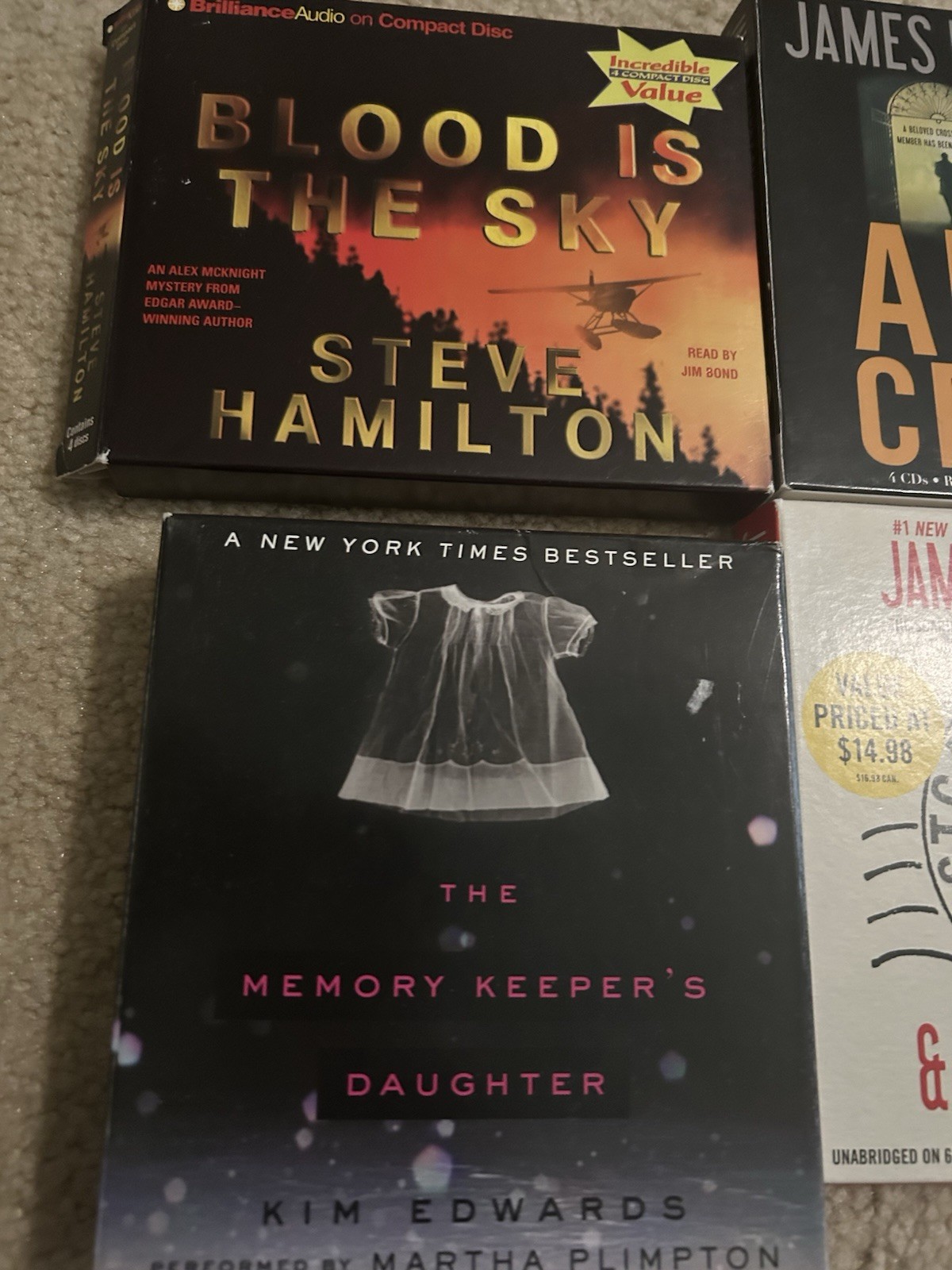 8 Audio Books 4 James Patterson Edwards Hamilton Delaware McDermid CD — Mystery