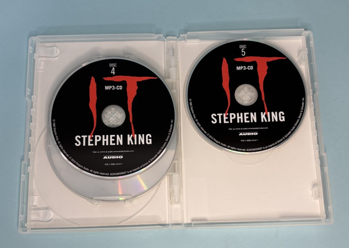 IT : A Novel by Stephen King 2017 CD MP3 Audiobook Unabridged edition 5 Disc Set