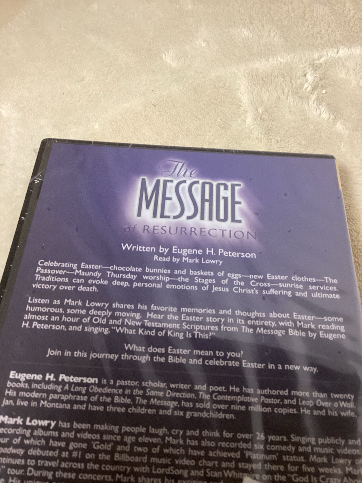 Message of Resurrection : Christ Is Risen! by Eugene H. Peterson (2008, Compact