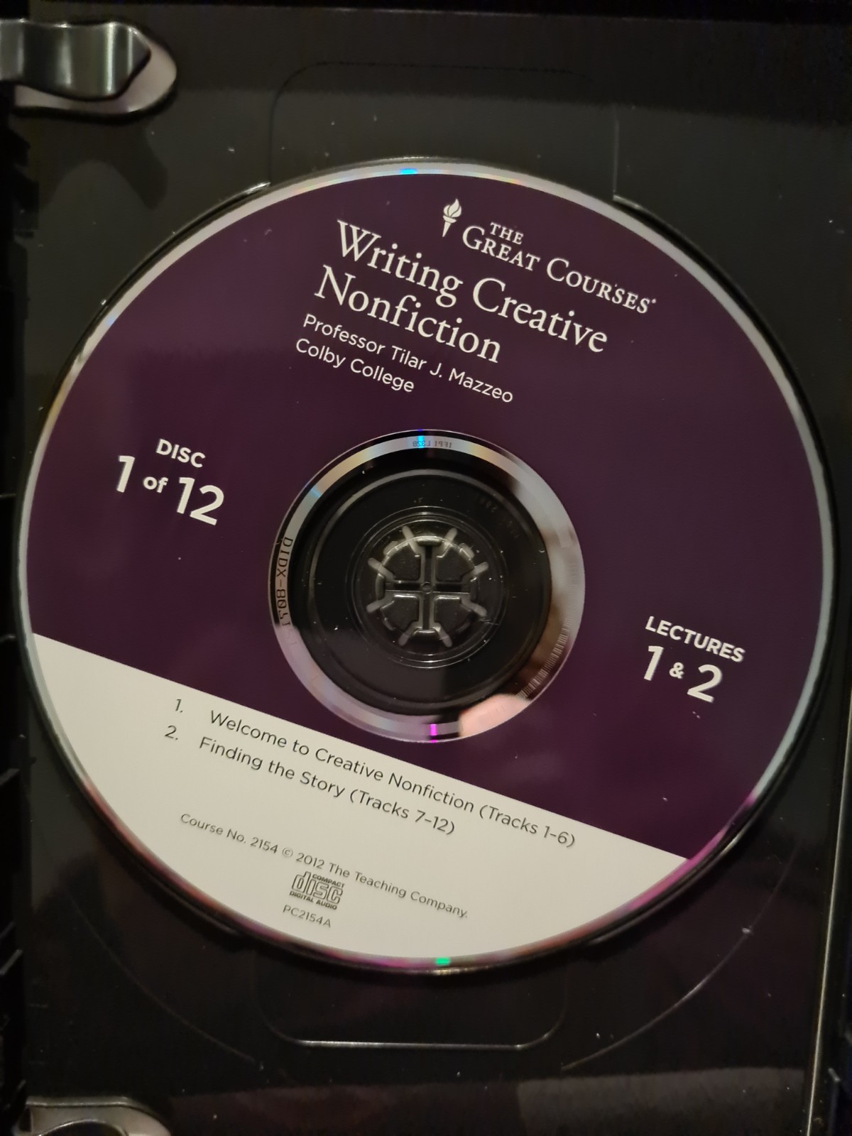 Great Courses Writing Creative Nonfiction 12 Audio CDs Book Tilar Mazzeo Author