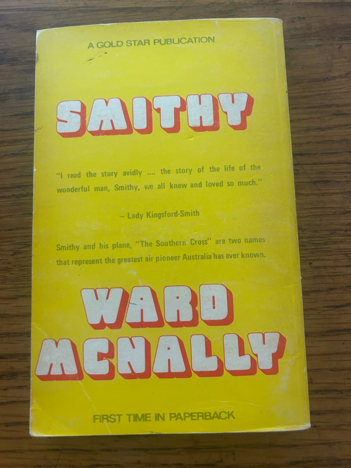SMITHY- The Kingsford Smith Story — GOLD STAR (Australia) 1972 Ward McNally