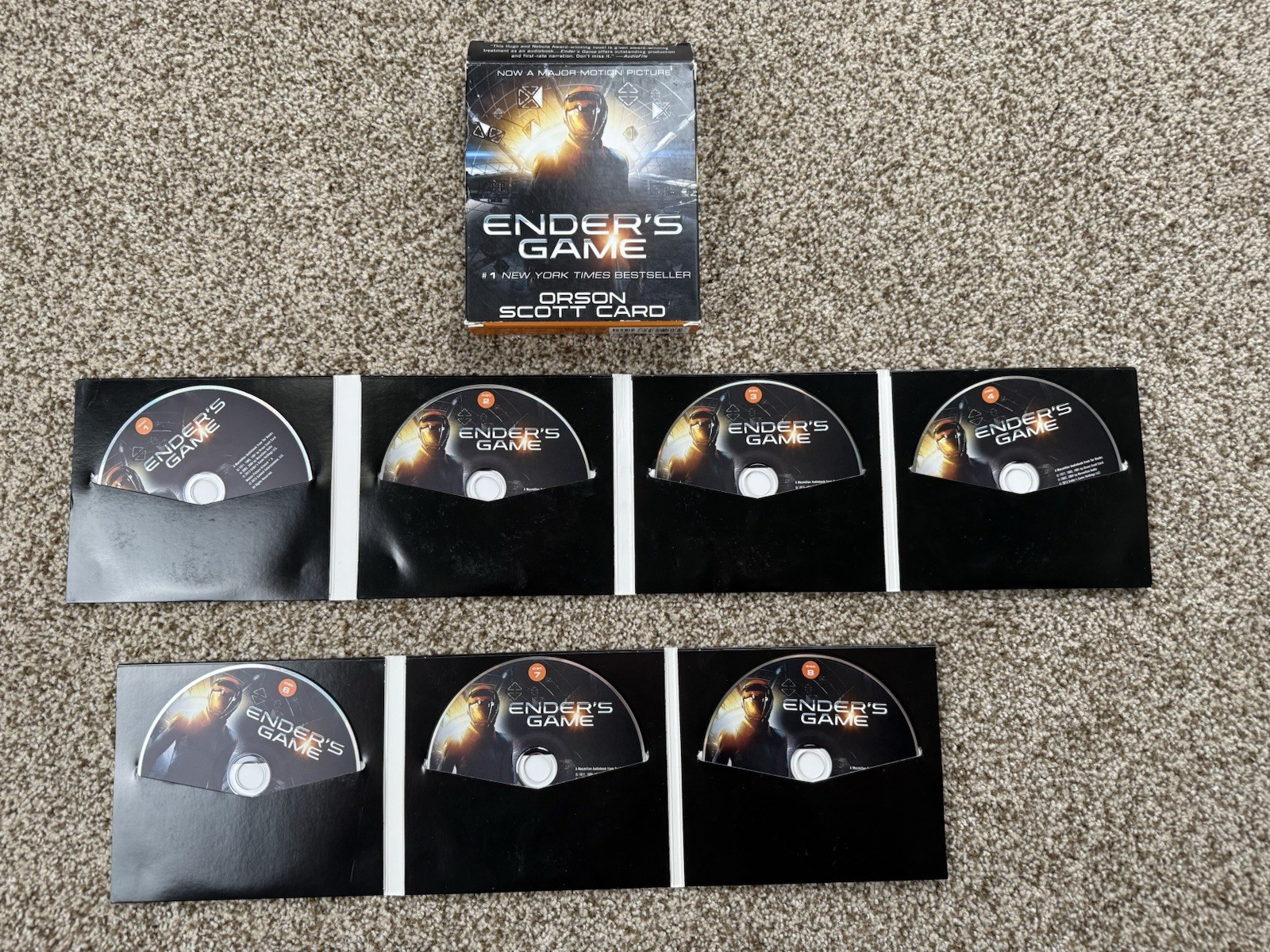 Ender’s Game 9 CD’s by Orson Scott Card Unabridged Run Time 10.5 Hours