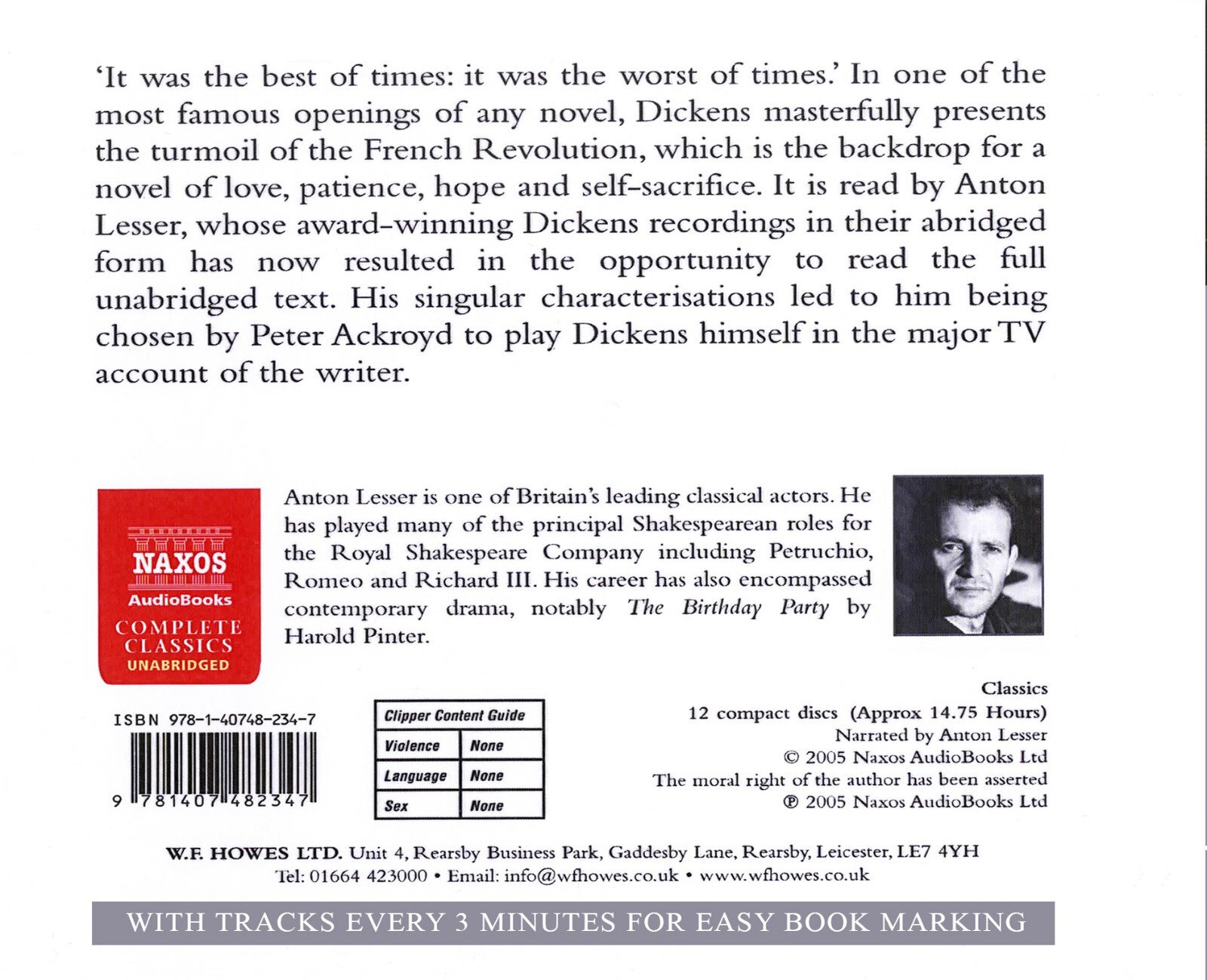 A Tale of Two Cities — Charles Dickens – Unabridged Audiobook — 12CD — Naxos