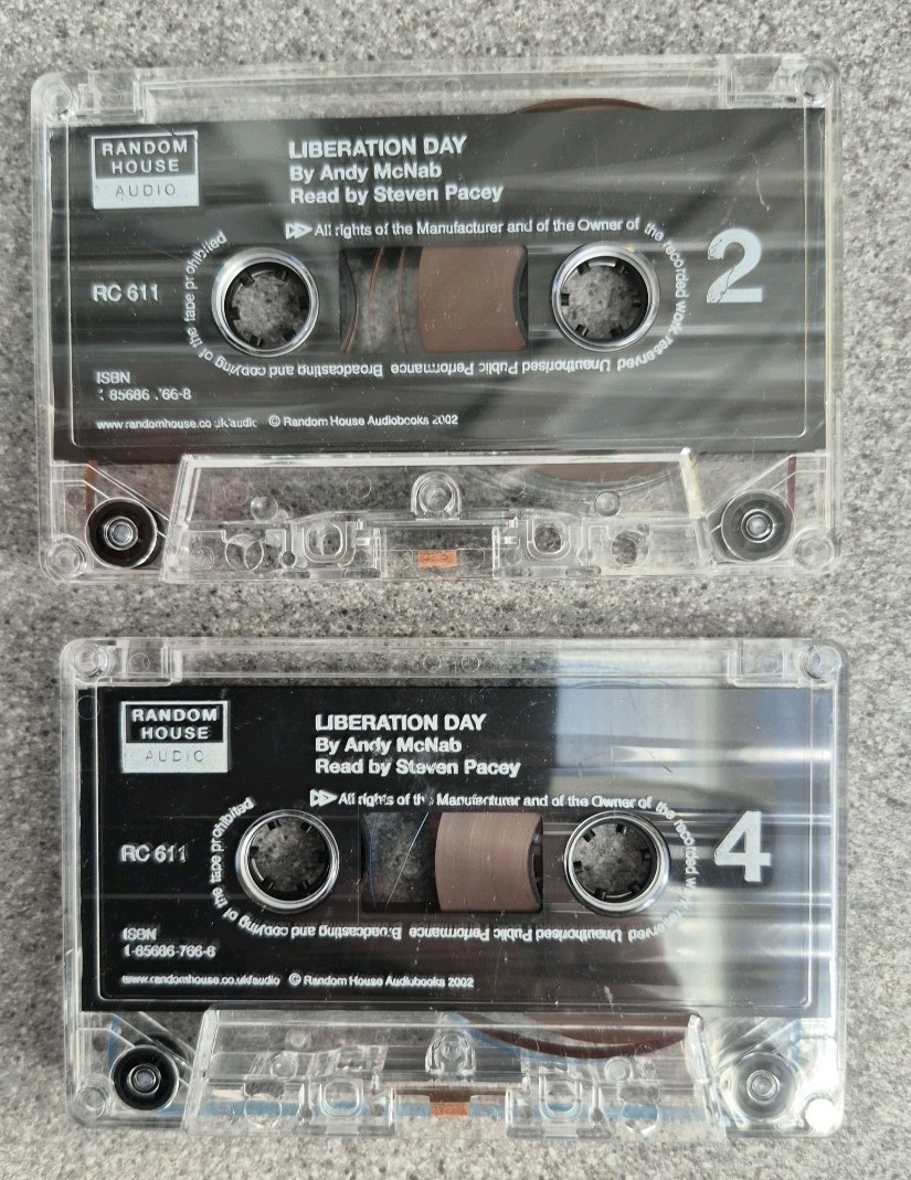 Andy McNab Liberation Day Audiobooks Steven Pacey 2 Cassettes 3hrs Fiction