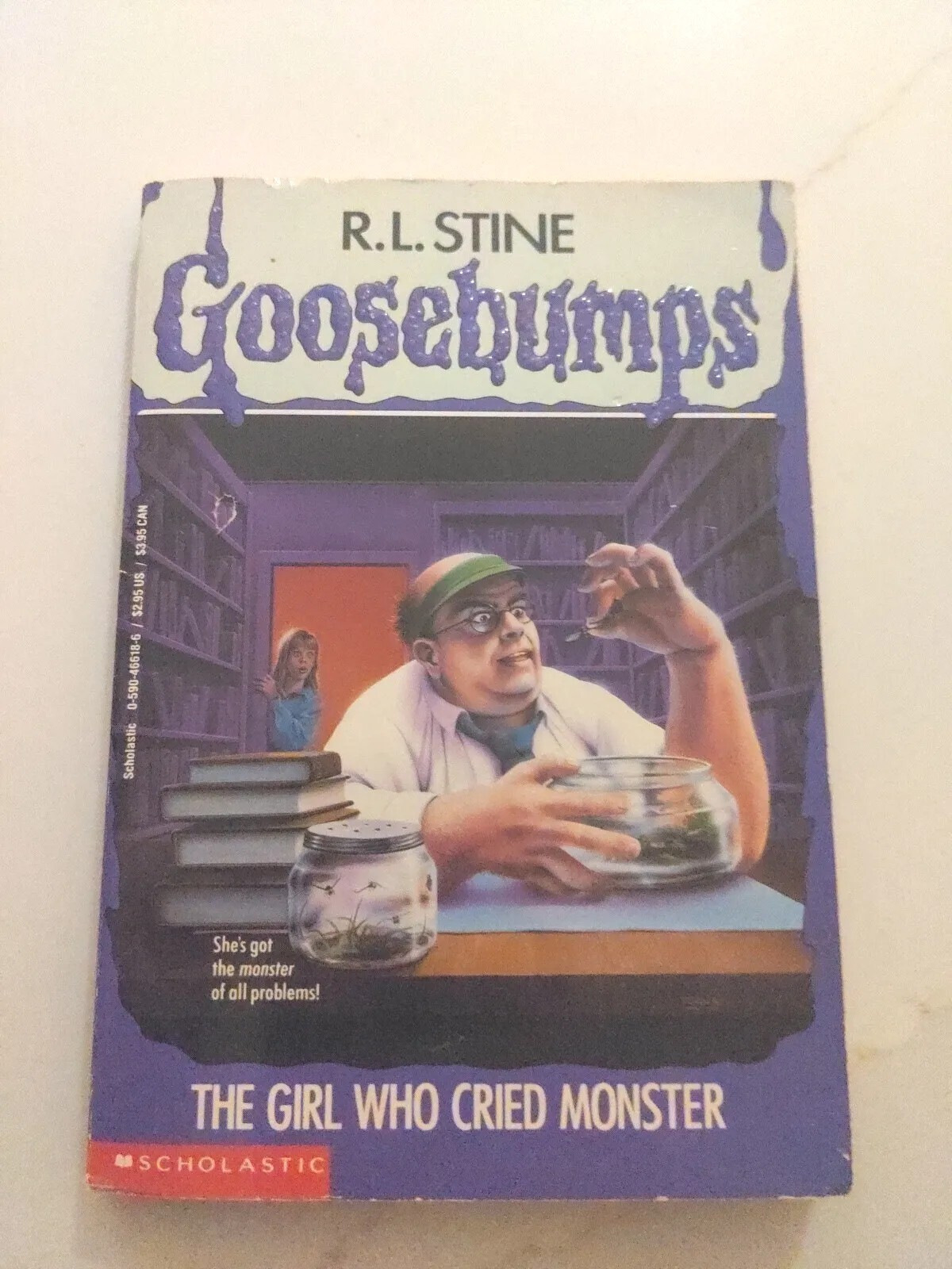Goosebumps Book #8 The Girl Who Cried Monster By.R.L Stine Scholastic 1993