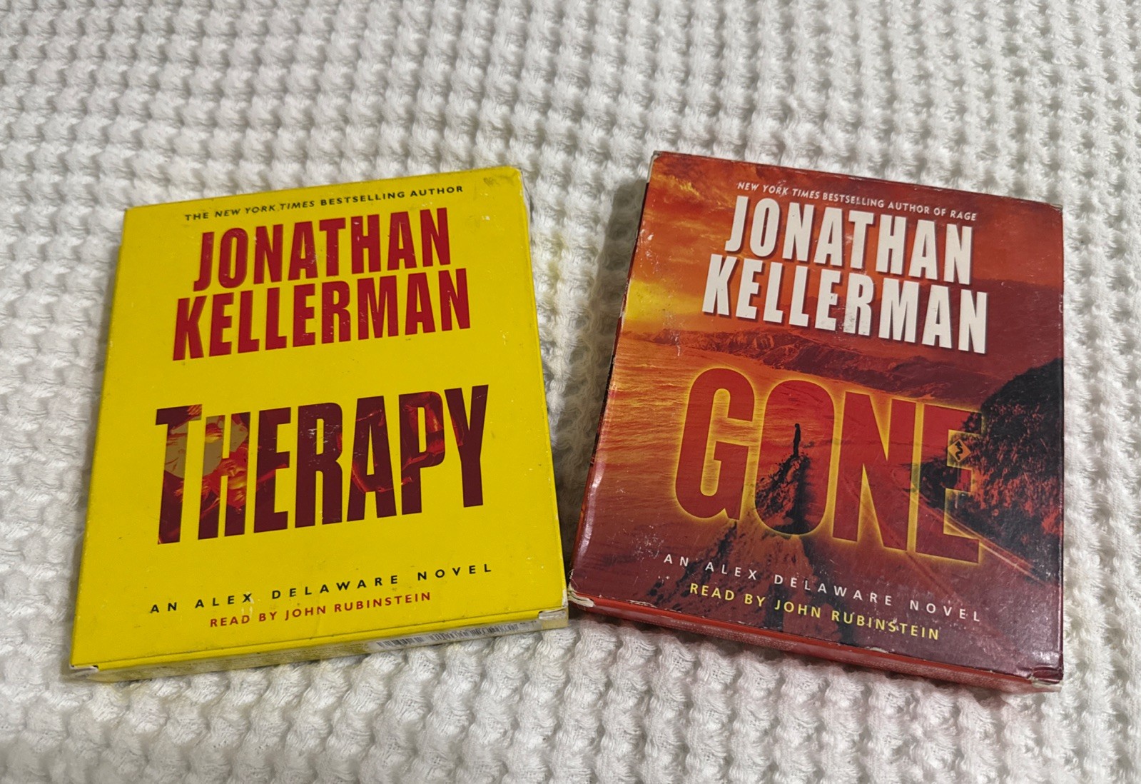 Therapy And Gone by Jonathan Kellerman 2 Audio Book CD ‘s Lot Set Suspense Novel