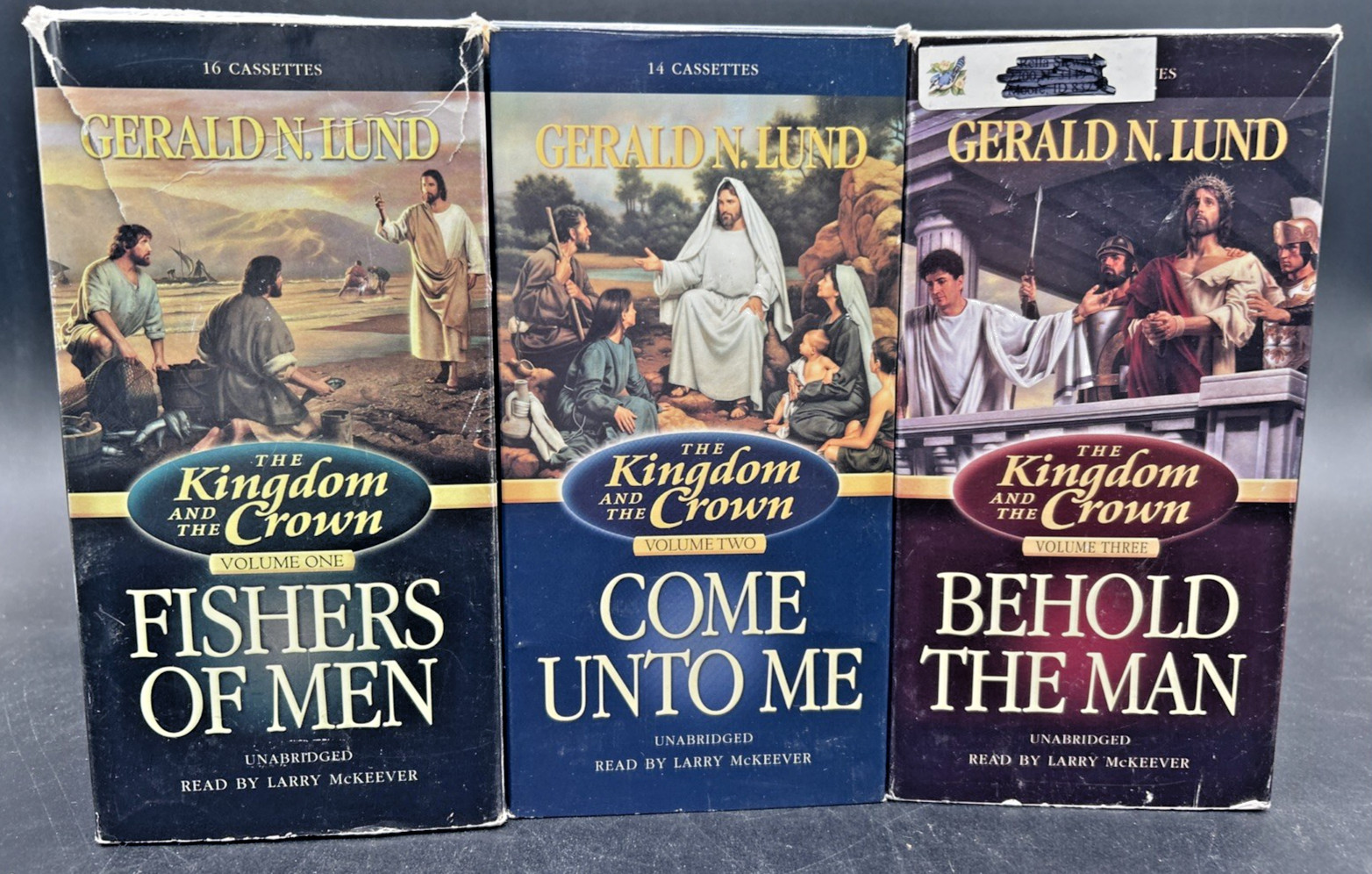 The Kingdom and the Crown Vol. 1 -3 by Gerald N. Lund Unabridged Audio Cassette