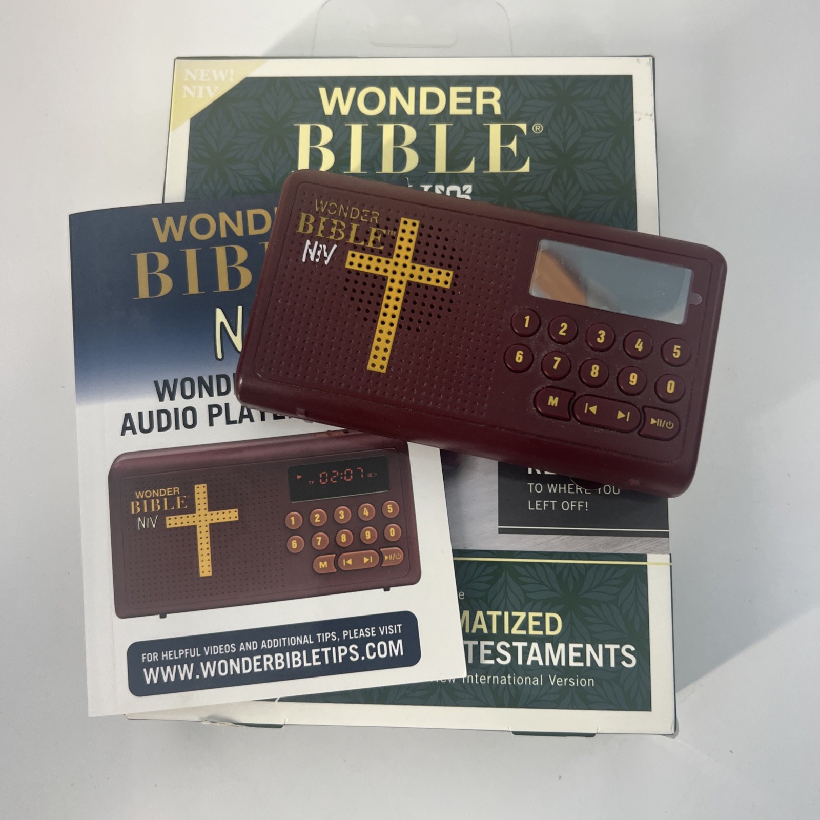 Wonder Bible NIV Audio Player New Sealed Rechargeable Talking Bible USB
