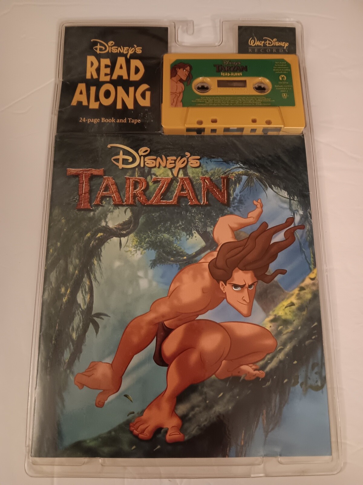 Disney’s Tarzan Read Along 24 Page Book And Audio Cassette Tape 1999 Release