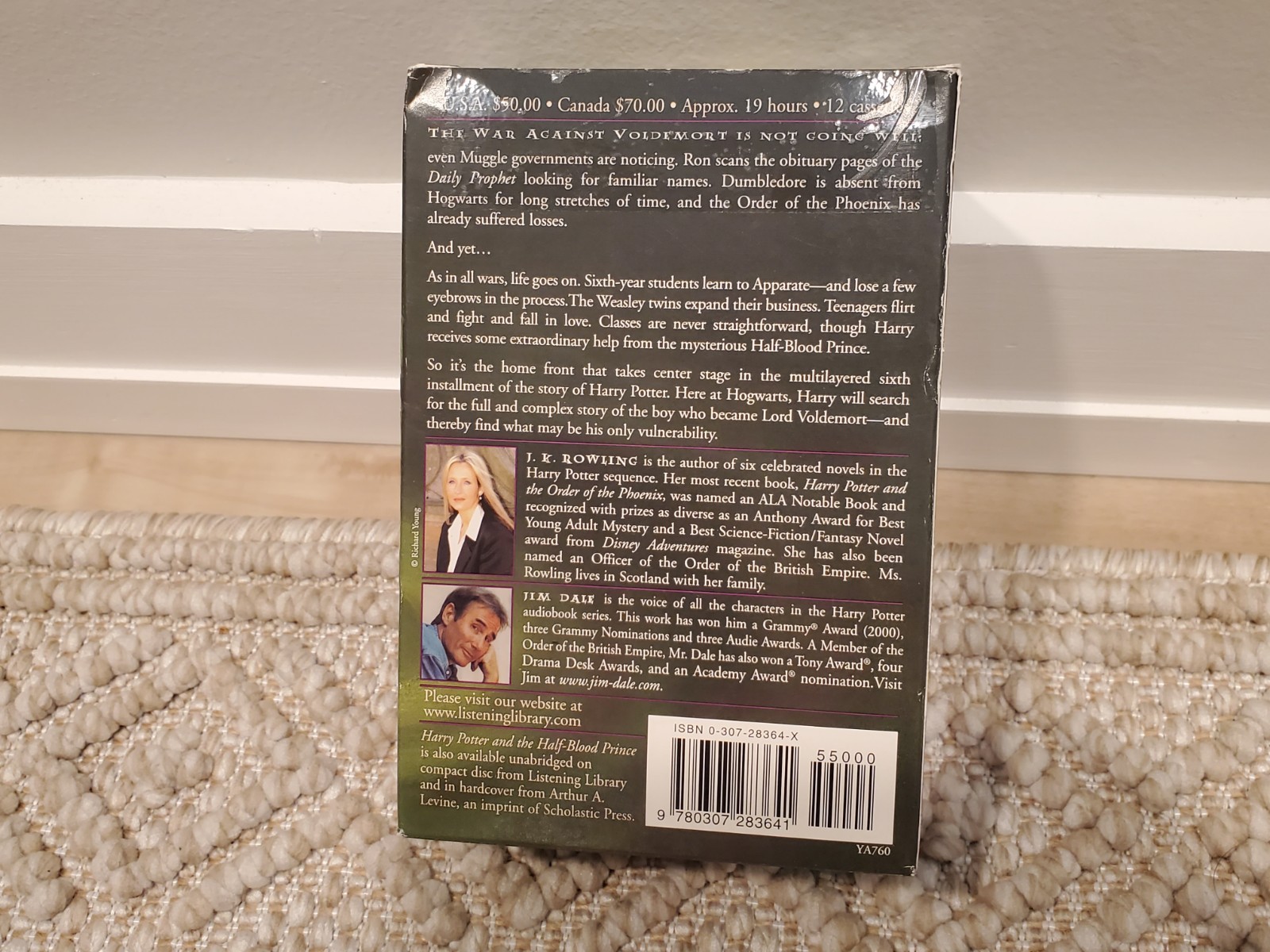 Harry Potter And The Half Blood Prince — Book On 12 Cassette Tape Set