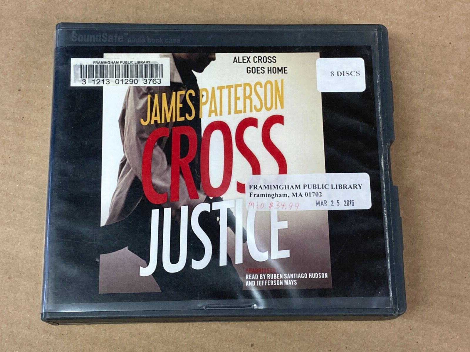 Cross Justice by James Patterson ~ Audio Book on CD