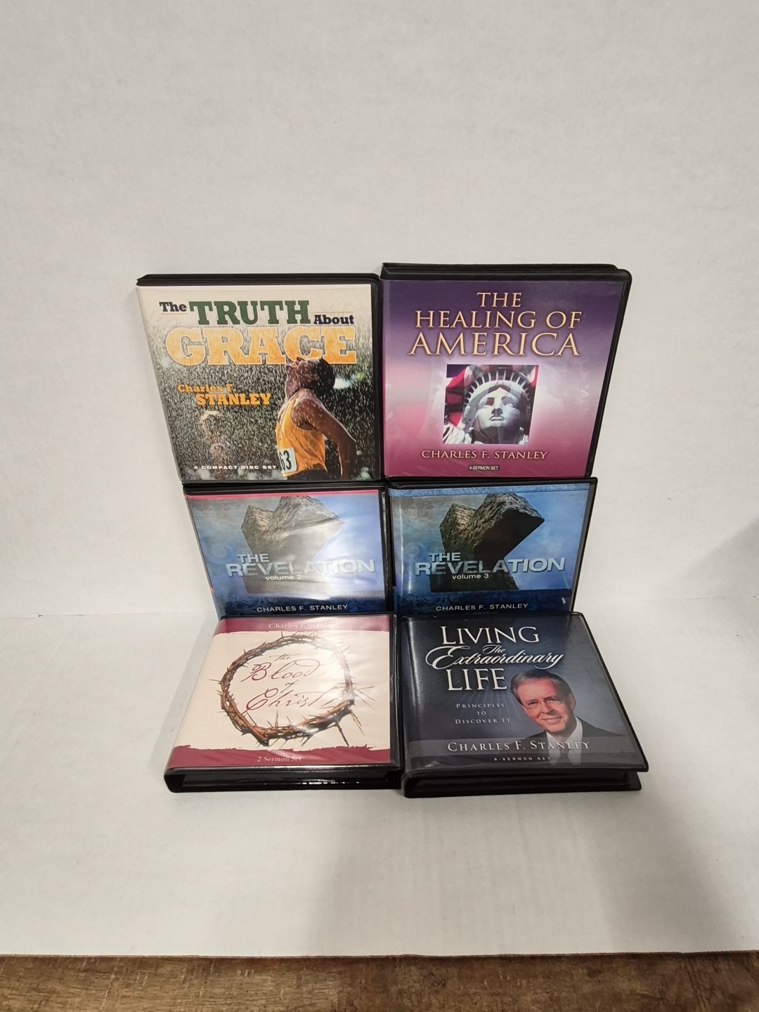 Dr. Charles F. Stanley CD lot Of 6 Audio Sermon Set In Touch Ministries