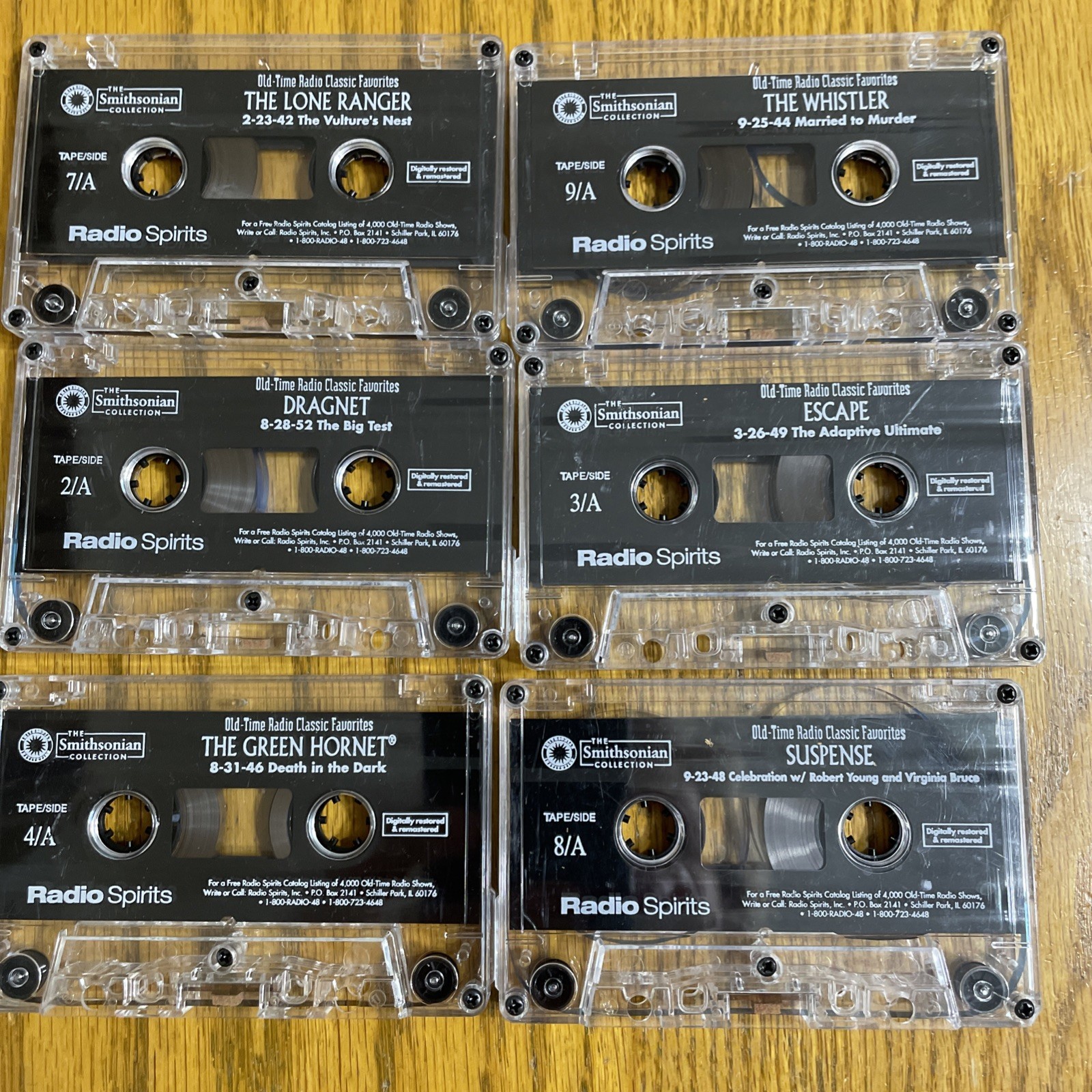 Smithsonian Collection Old Time Radio Cassettes Mysteries Lot/6