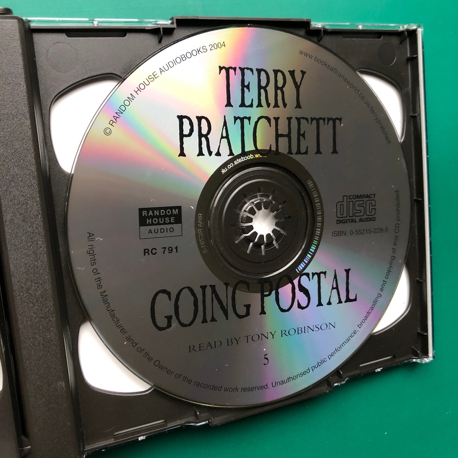 Terry Pratchett GOING POSTAL Fantasy Audiobook 5x CD Discworld Tony Robinson VG+