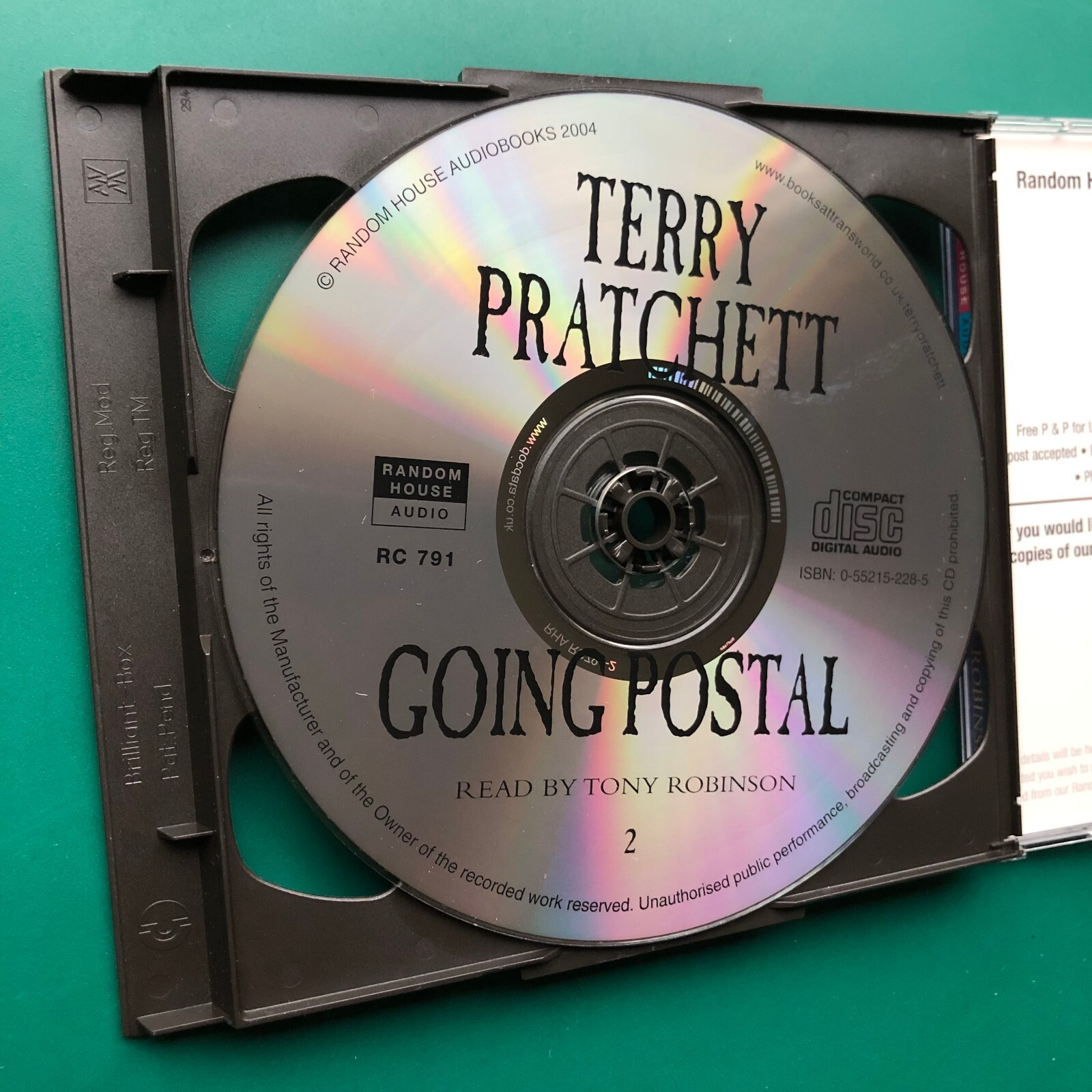 Terry Pratchett GOING POSTAL Fantasy Audiobook 5x CD Discworld Tony Robinson VG+
