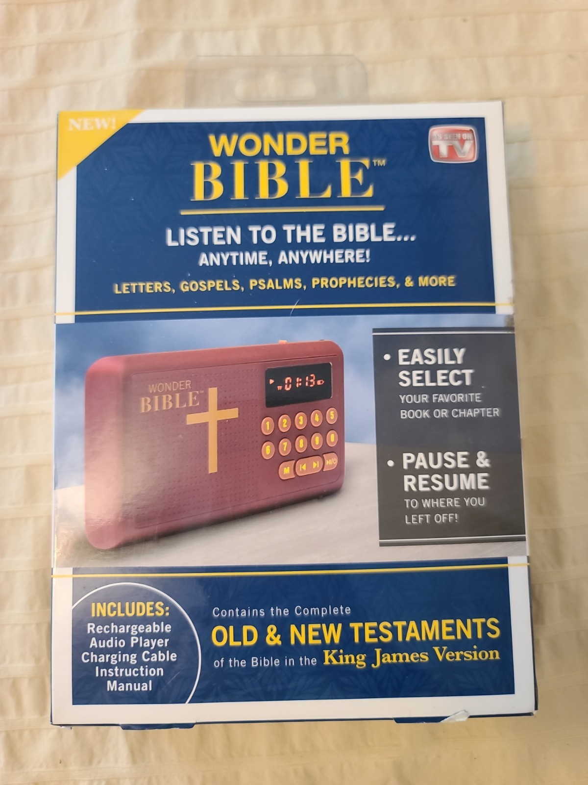 NIP Wonder Bible KJV Talking Audio Bible Player New & Old Testament