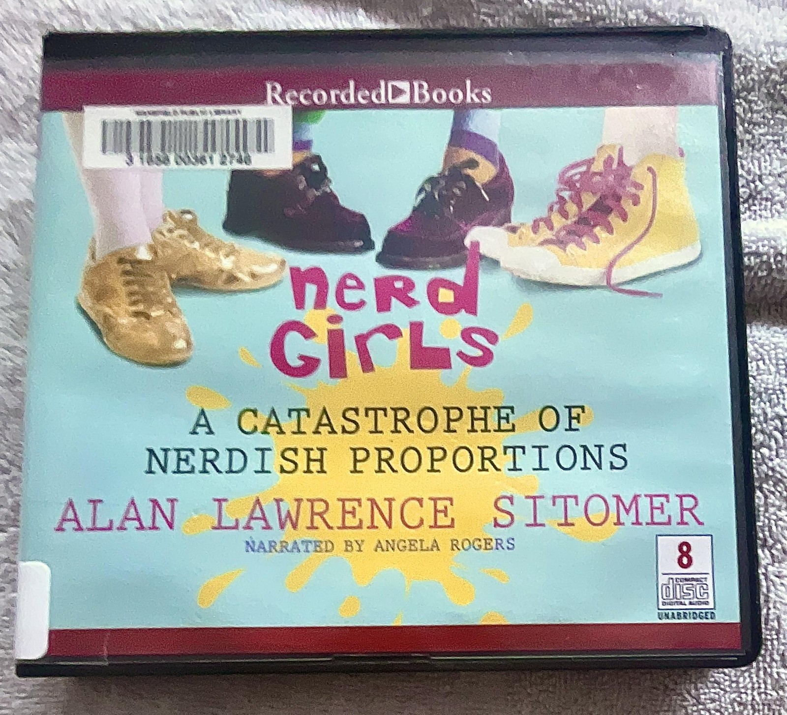 Nerd Girls💿A Catastrophe🔴Alan Lawrence Sitomer EXLIB🆓Recorded Books📬8-CD Set