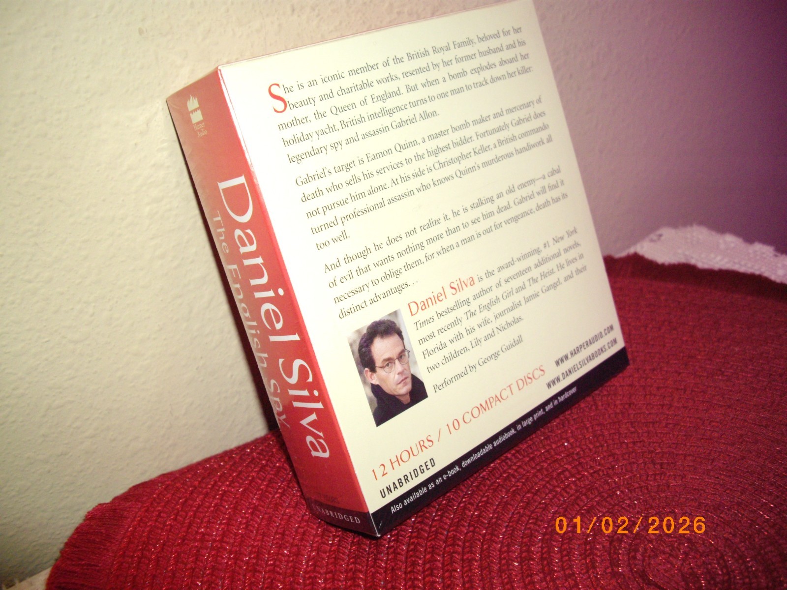 Daniel Silva/ The English Spy / 12 Hours / 10 Compact Discs / New and Sealed