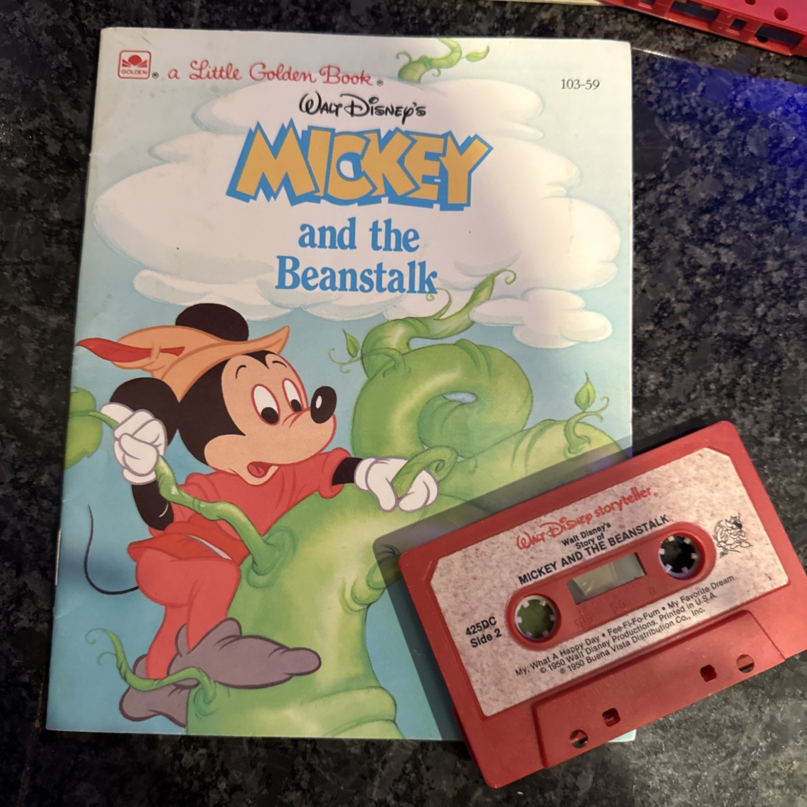 Disney — Read-Along Storybooks & Cassette Tapes-2 Books 2 Tapes (set)