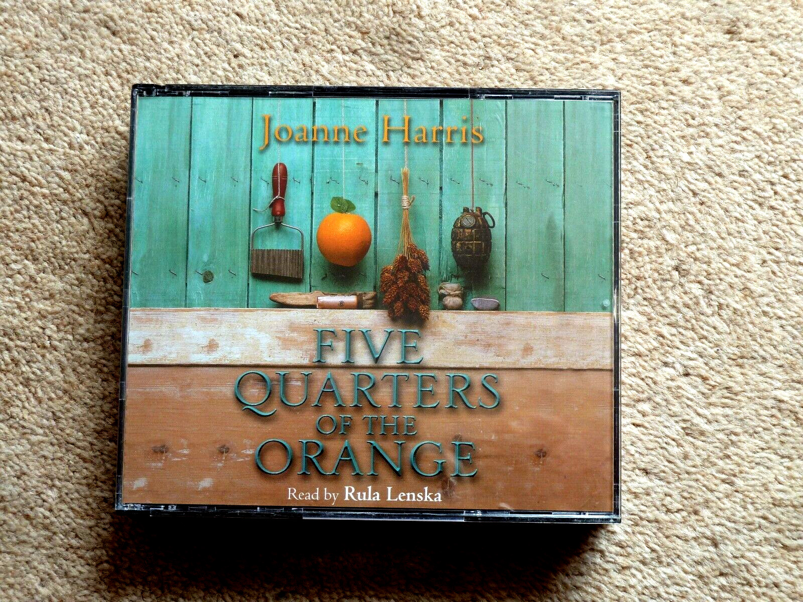 JOANNE HARRIS — FIVE QUARTERS OF THE ORANGE- AUDIO BOOK — ( 3 CDS )