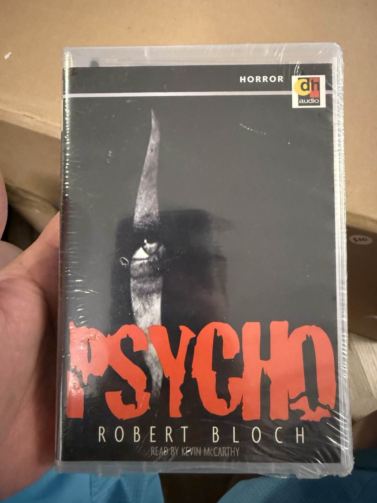 psycho Robert Bloch cassettes audiobooks read by Kevin McCarthy sealed
