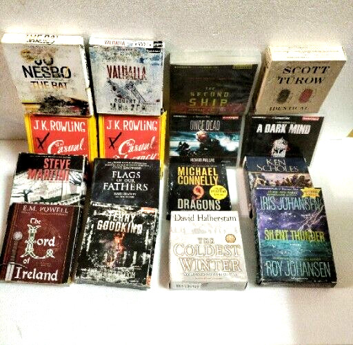 Mixed LOT 16 Audiobooks on CD that Need Resurfacing — These Do Not Work For Now