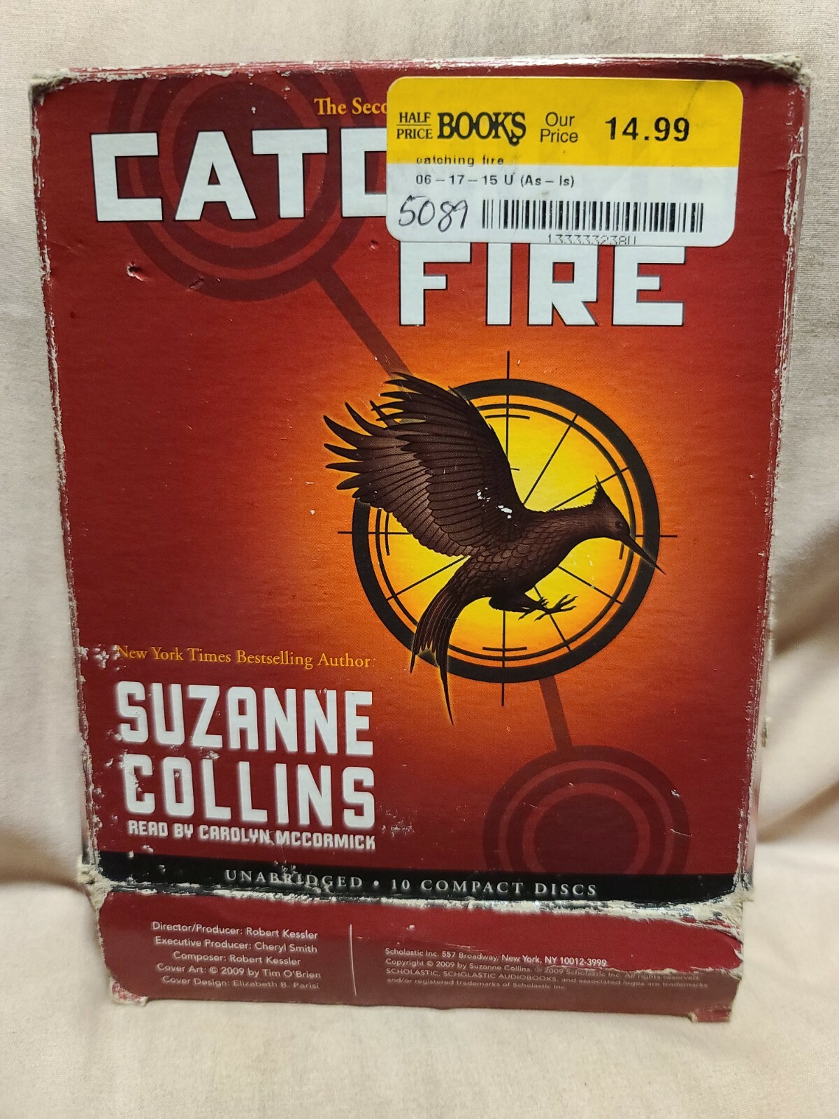 Shelf162F Audiobook~catching fire- Suzanne collins- unabridged