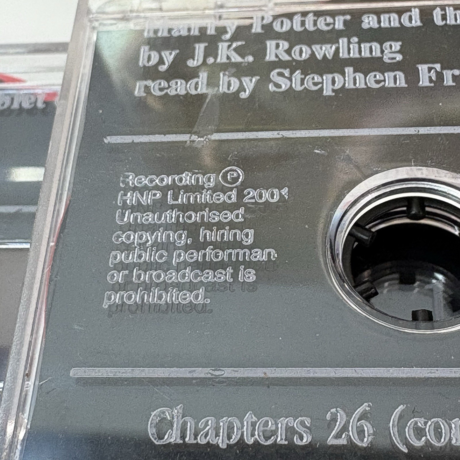 Harry Potter Goblet of Fire Part 2 Cassette Audiobook Stephen Fry BBC 7 Tapes