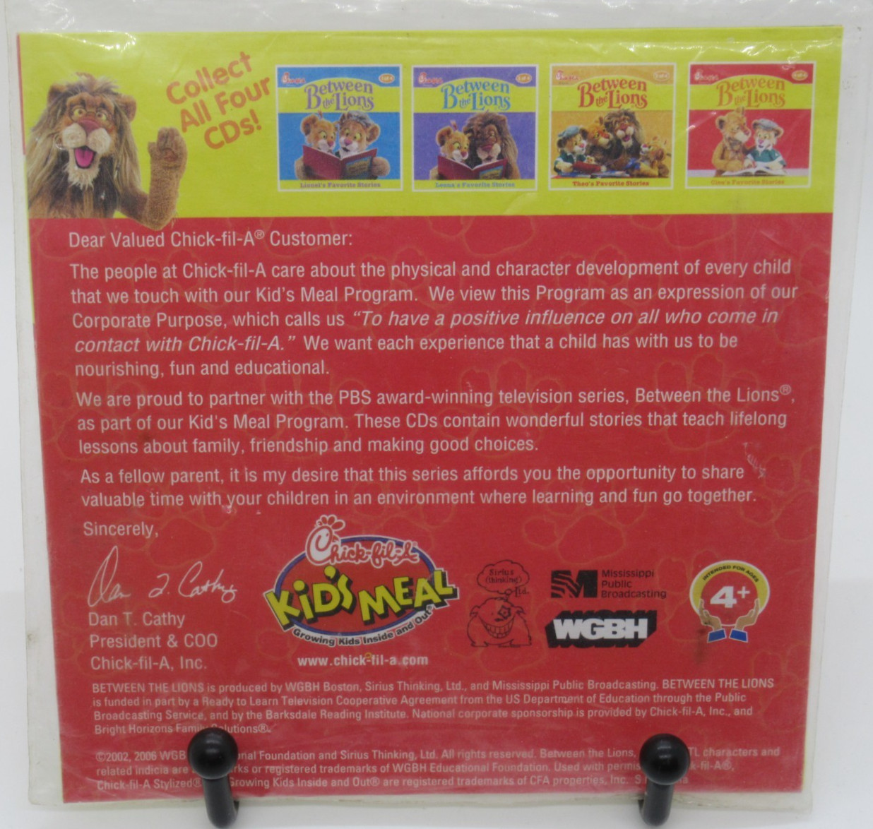 CHICK-FIL-A: BETWEEN THE LIONS — CLEO’S FAVORITE STORIES #4 0F 4 AUDIO CD