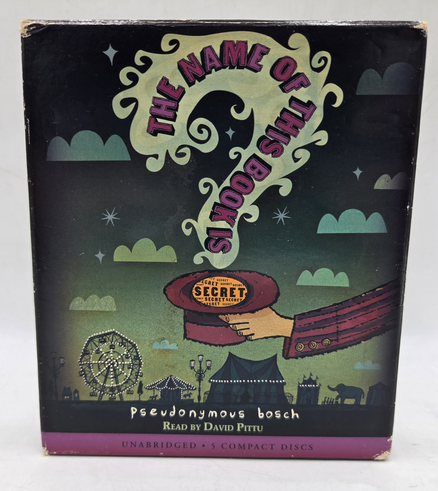 The Secret Series The Name of This Book Is Secret by Pseudonymous Bosch 2008 CD