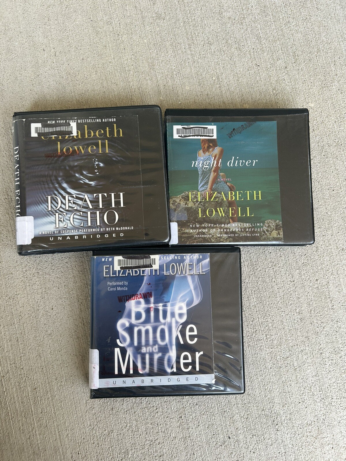elizabeth lowell audio books On Cd Lot of 3
