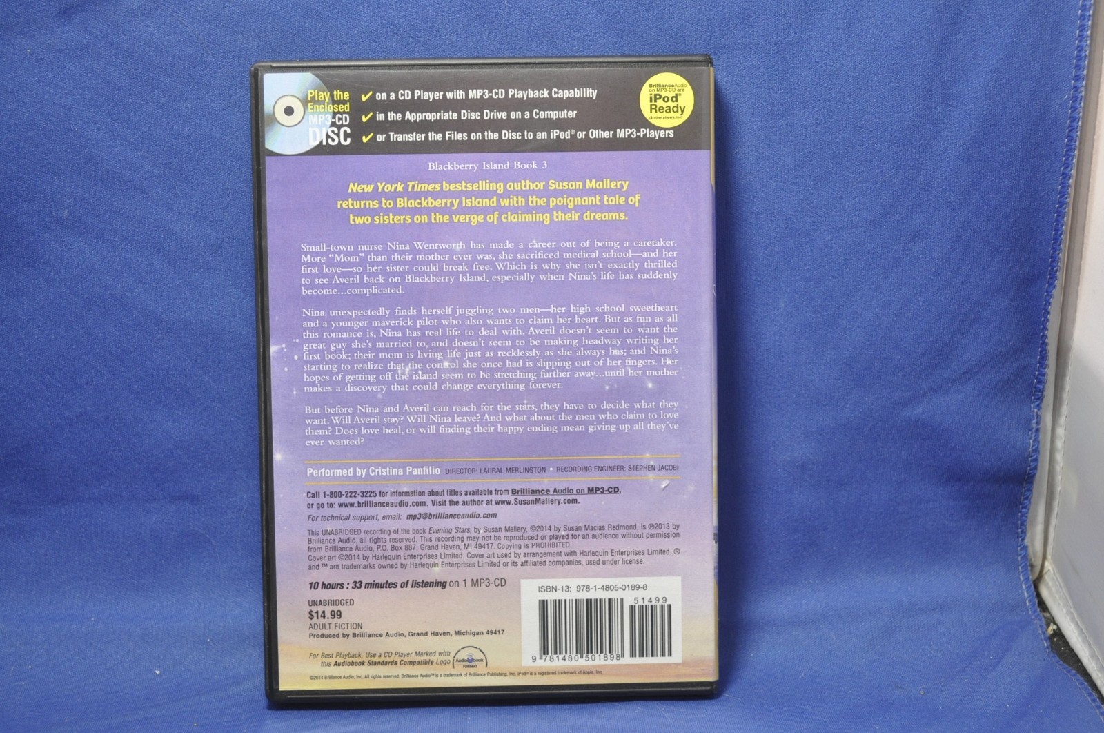 Evening Stars MP3-CD Audiobook by Susan Mallery Untested