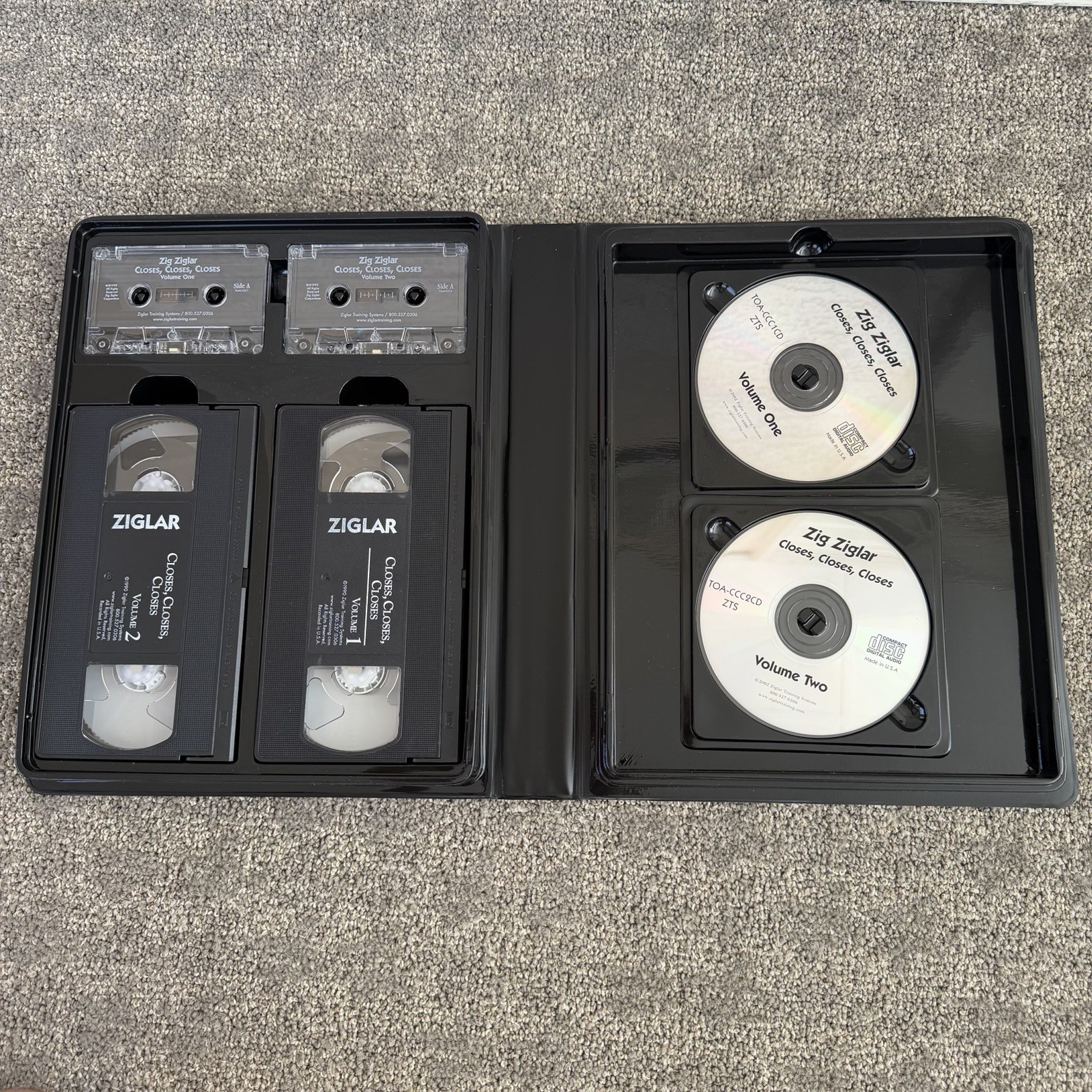Closes Closes Closes Zig Ziglar Self Development Training Bundle CD VHS Cassette