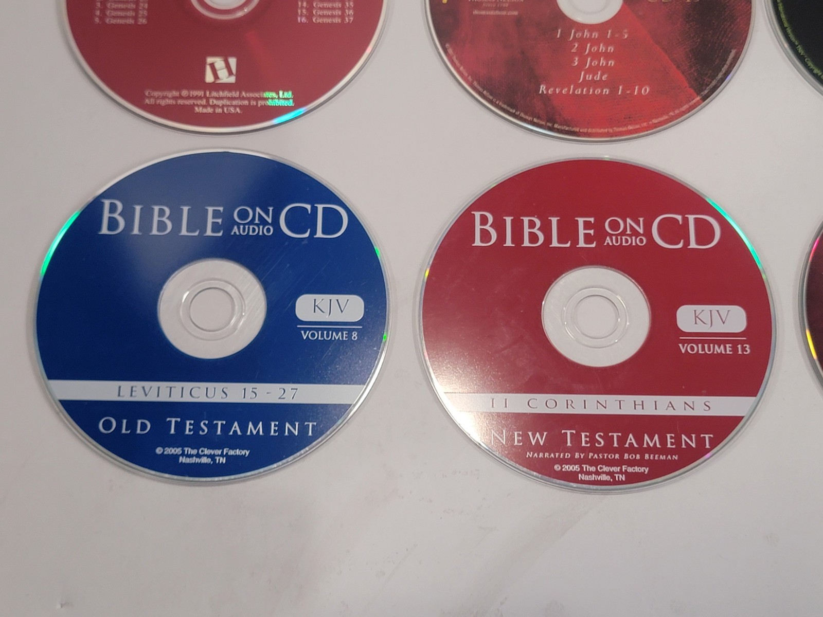20 Loose Bible Audio CDs, PC CD-ROMs, & DVDs — KJV, NIV, Jesus, God, Blessing