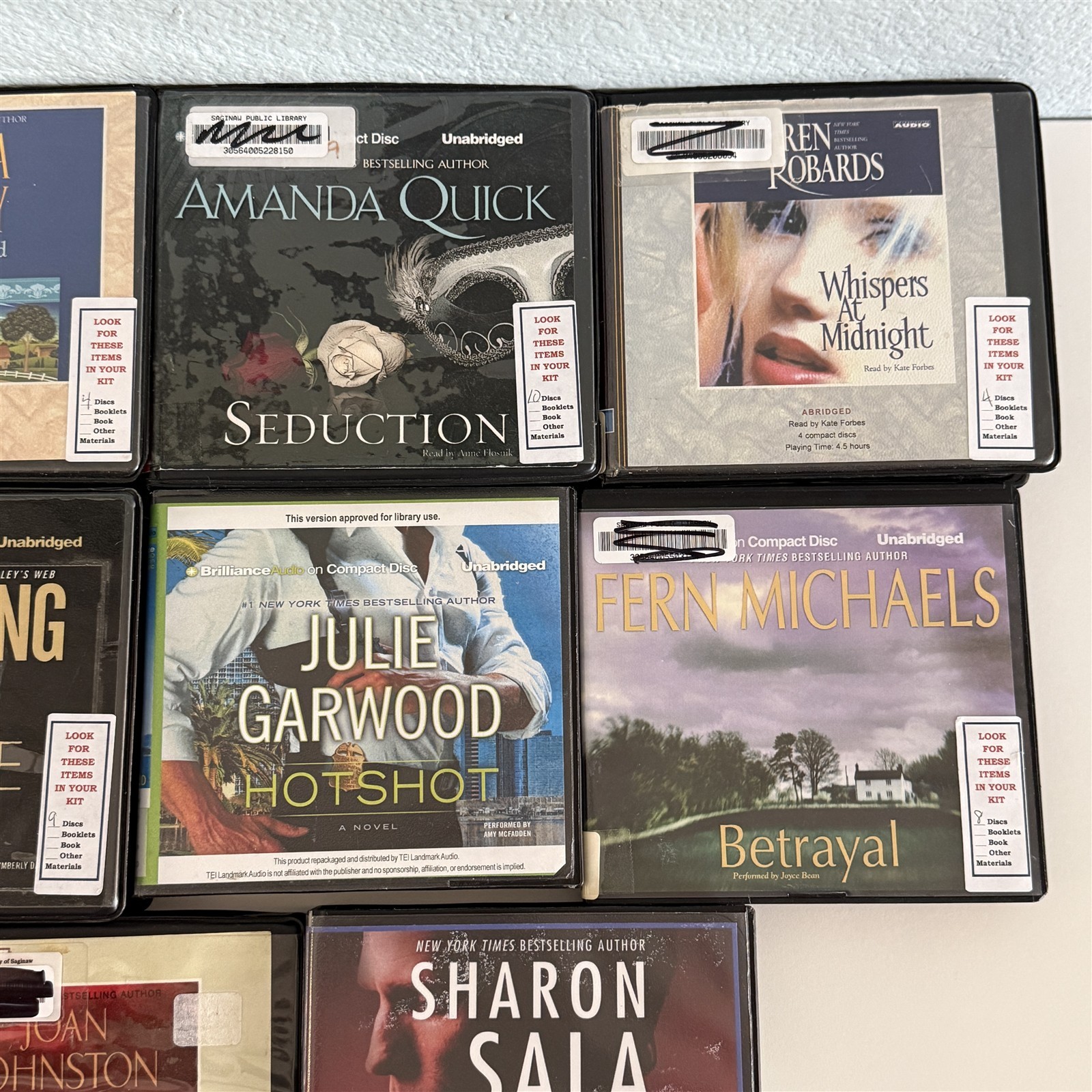 Lot Of 11 Assorted Romance Romantic Suspense Delinsky Quick Audiobooks On CD