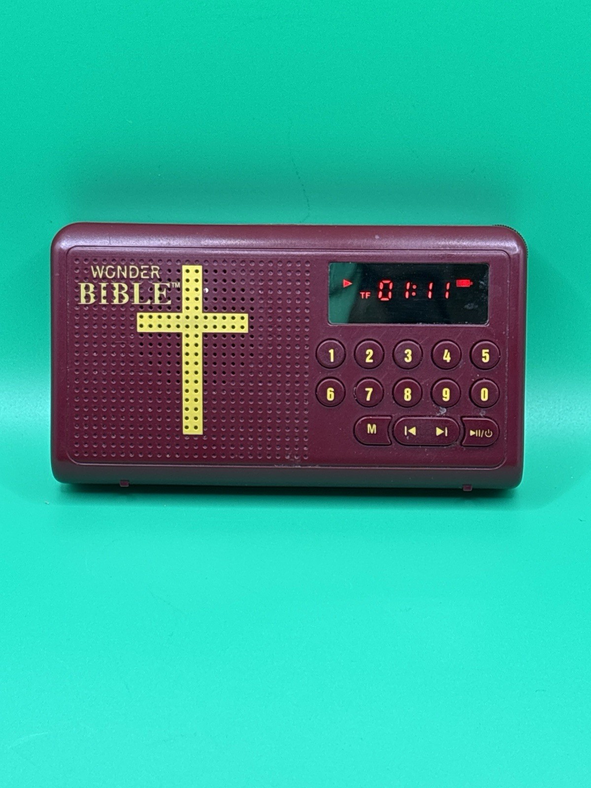 Wonder Bible Portable Audio Bible KJV Scripture Player Rechargeable Tested/Works