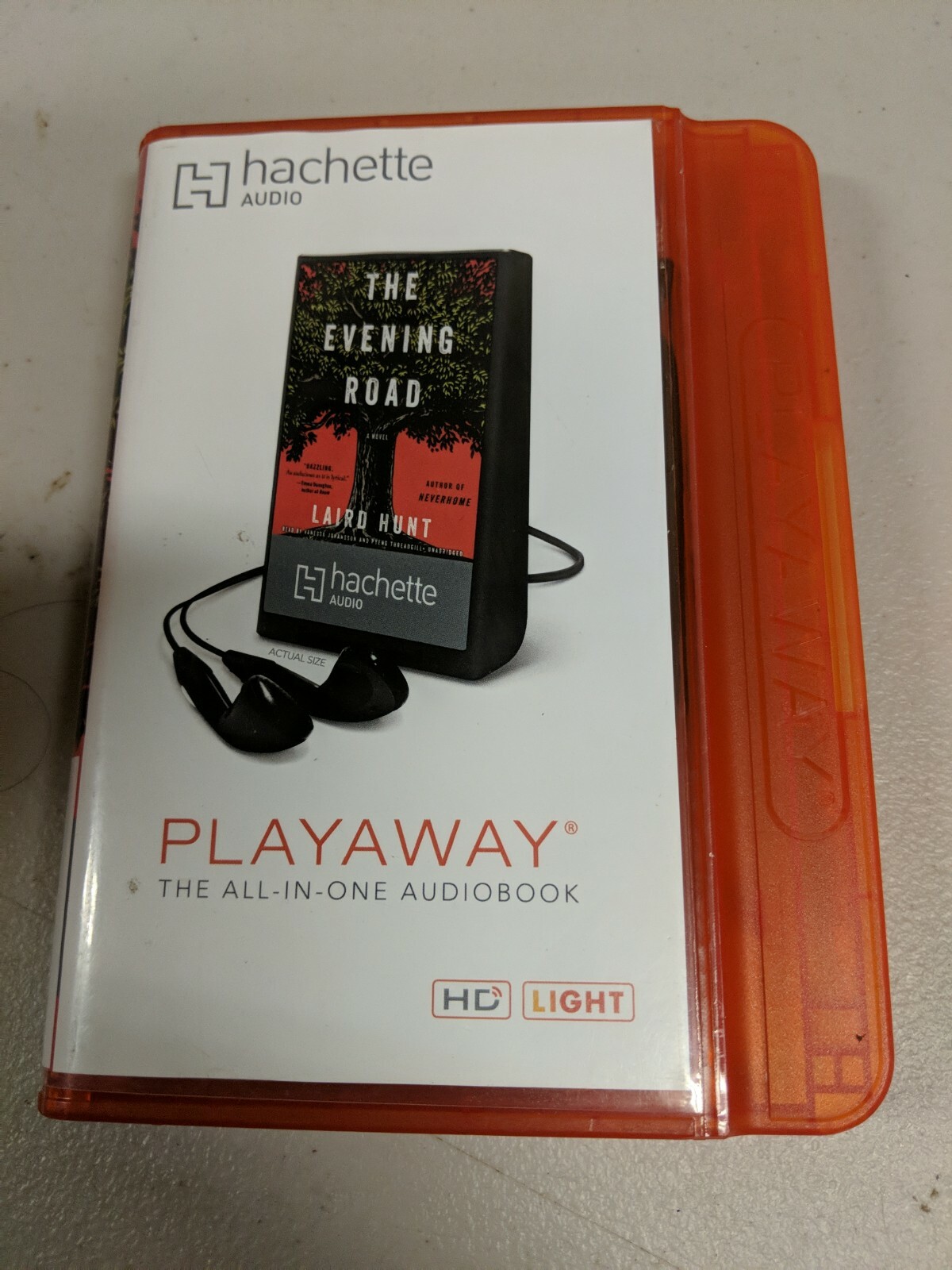 PLAYAWAY BOOK shelf1B ~ THE EVENING ROAD UNABRIDGED BY LAIRD HUNT
