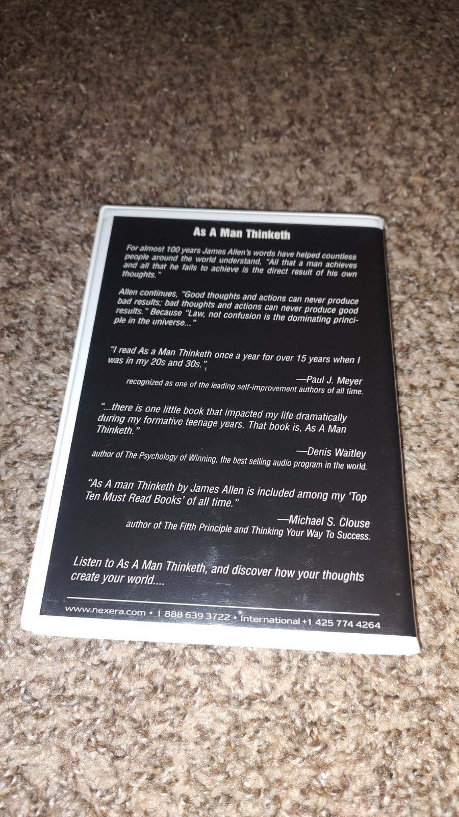 as a man thinketh — Allen James Audiobook Rare