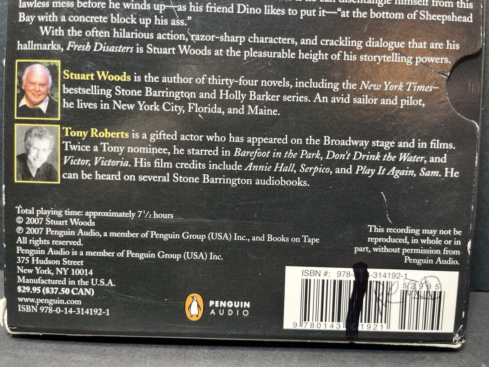 Lot of 2 Stuart Woods Stone Barrington Audiobooks on CD