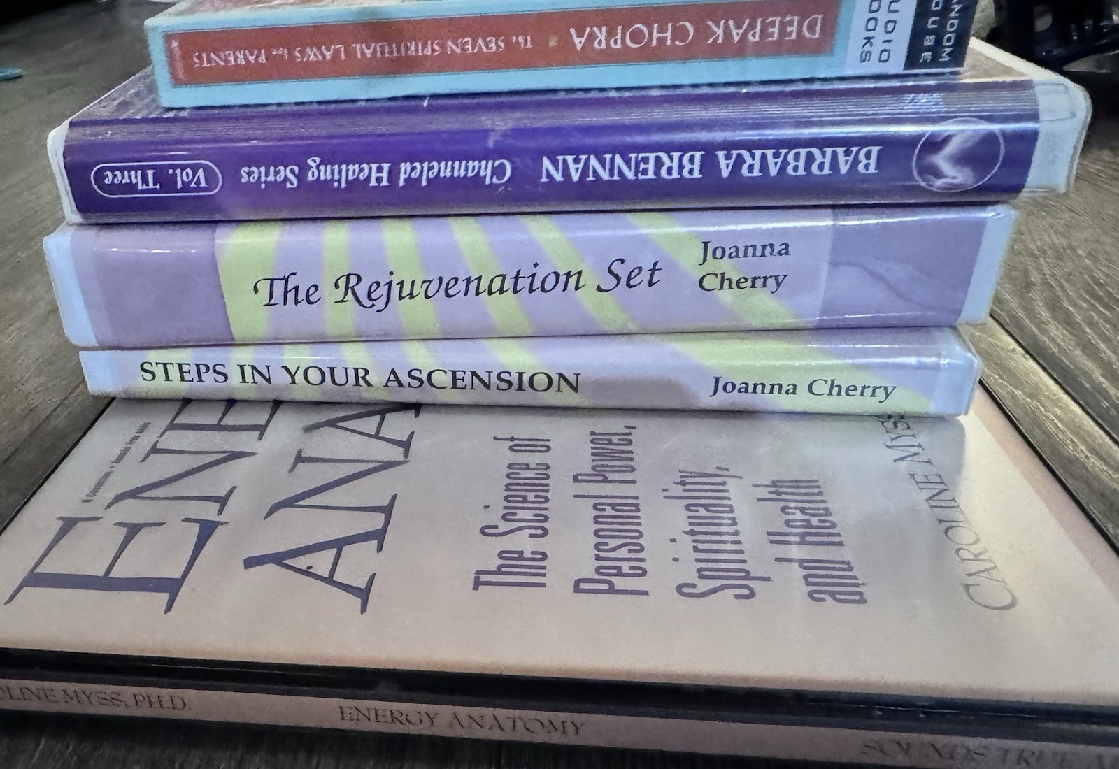 Lot 5 Spiritual Audio Cassettes Energy Anatomy Brennan Cherry Chopra Tested