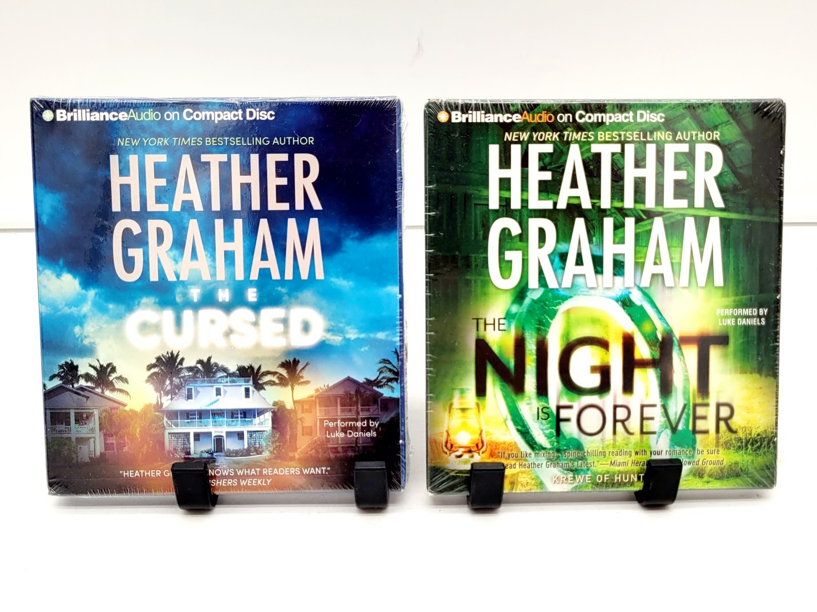 Heather Graham Audiobooks • The Cursed & The Night is Forever Brand New 4 CD Set