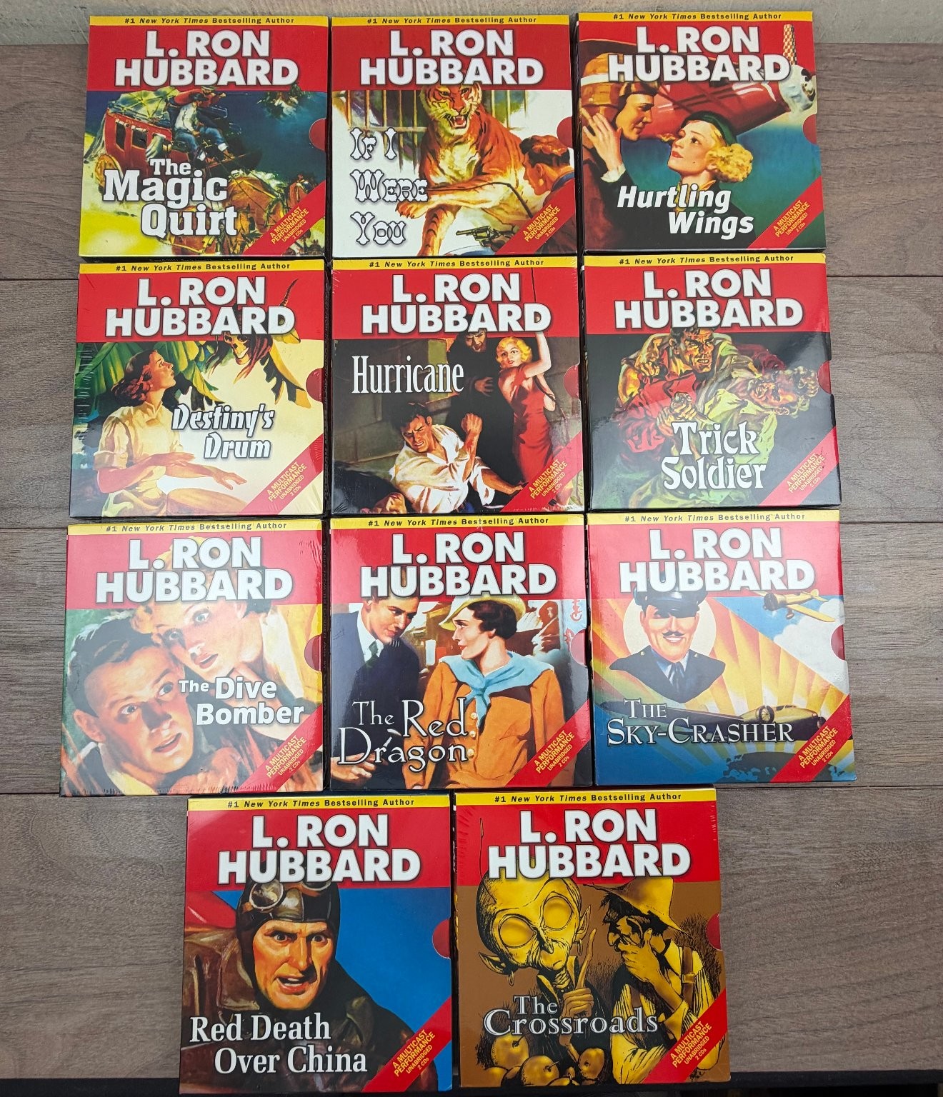 Audiobooks CDs Lot of 12 L. Ron Hubbard Unabridged Golden Age