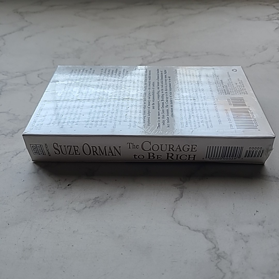 The Courage to Be Rich Suze Orman NEW Audio Book on Cassette Tapes 1999 Finance