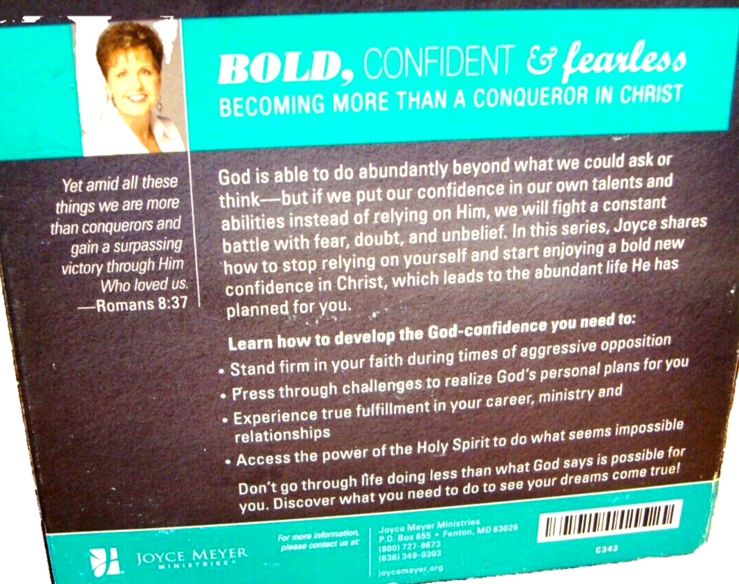 AUDIO CD «Bold, Confident & Fearless» by Joyce Meyer (4 CD’s Unabridged ) J13