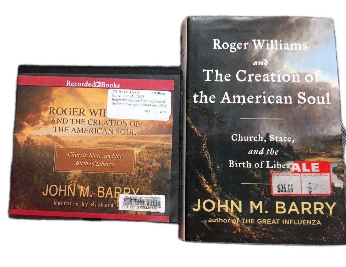 Roger Williams and the Creation of the American Soul — HC DJ Book & CDs USA 250