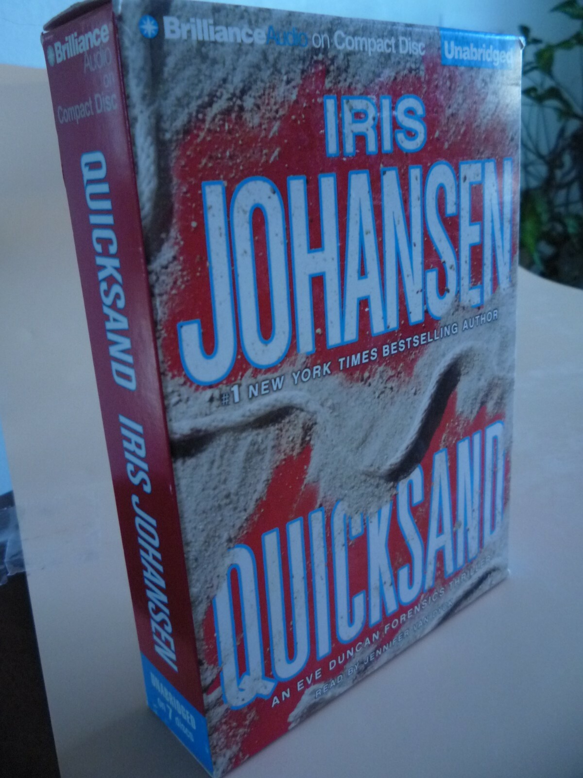 QUICKSAND AUDIO BOOK ON 7 CD’s, Author IRIS JOHANSEN