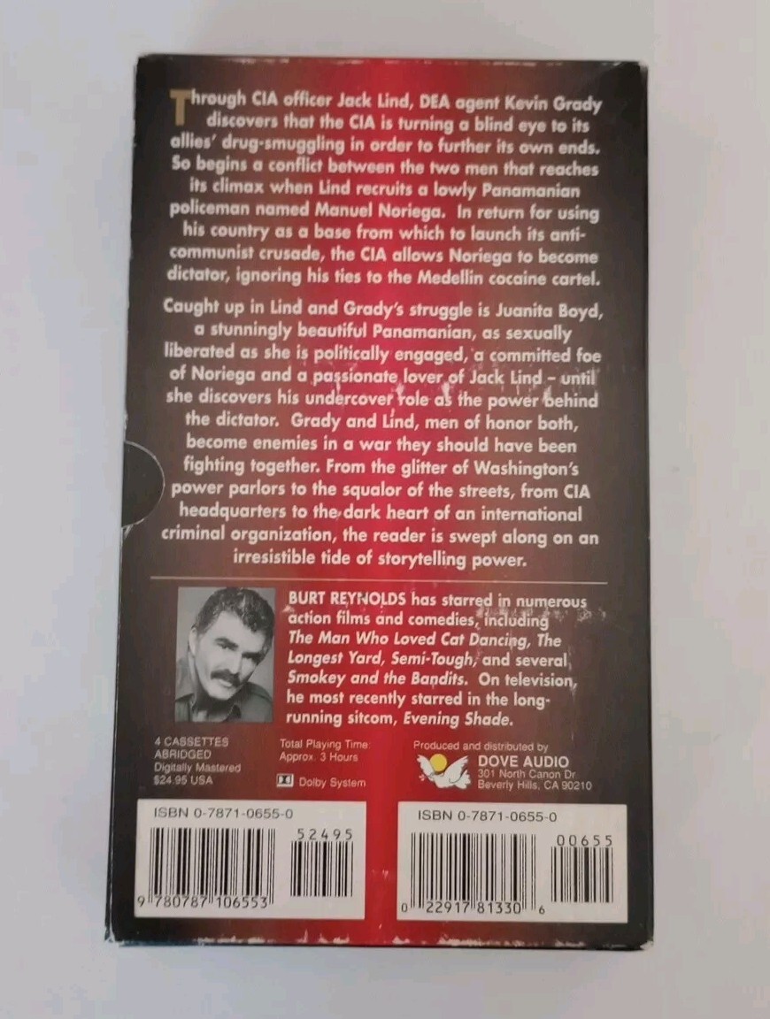 Larry Collins BLACK EAGLES read By Burt Reynolds Audio Cassette Book