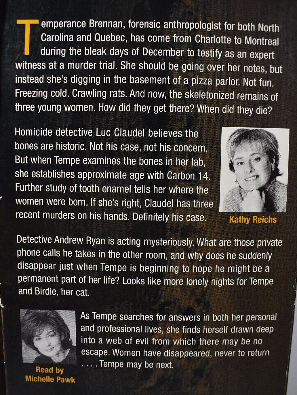 Kathy Reichs’, «MONDAY MOURNING» Unabridged Audio Book (6 Cassettes / 10 Hours)